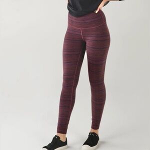 Lululemon High Times Cyber Red Grape Bordeaux Drama Pant Size 4